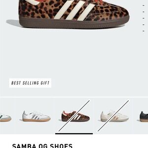 Adidas Samba OG Leopard Print Sneakers